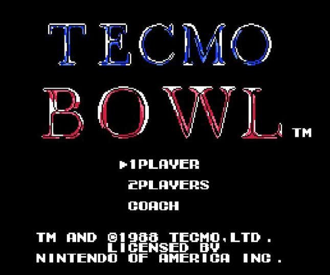 In A Shocking Video Game Twist, Classic Tecmo Bowl Isn't All About Bo