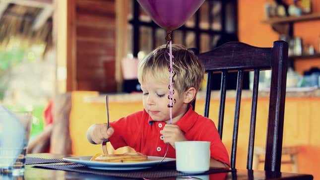 Image for article titled Child’s Loose Grasp On Balloon Only Thing Between Peace And Anarchy At Restaurant