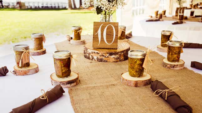 Image for article titled There’s a Mason jar shortage and rustic barn weddings somehow aren’t to blame
