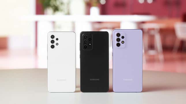 Image for article titled The Galaxy A52 and A72 Are the Stars of Samsung&#39;s New Mid-Range Phone Lineup