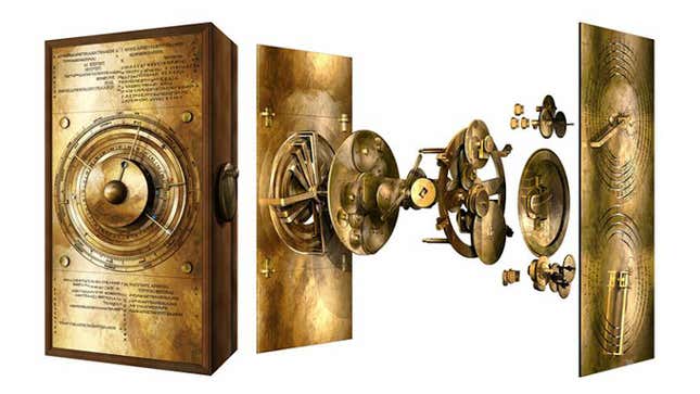 Digital recreation of the Antikythera Mechanism.
