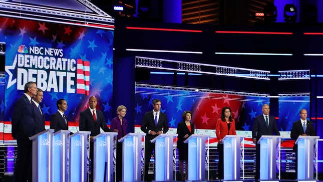 Image for article titled Highlights Of The Democratic Primary Debate Day 1
