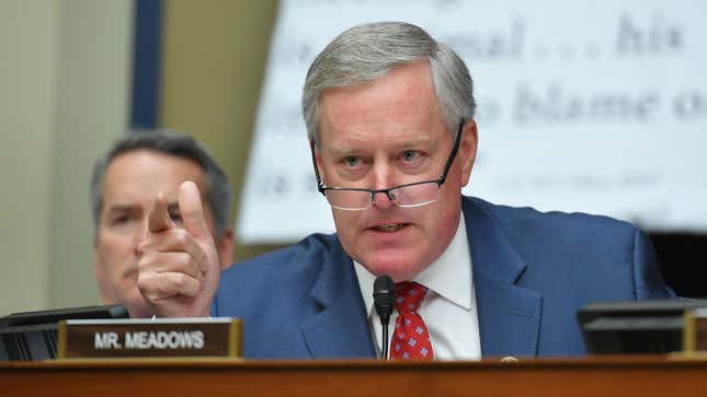 Image for article titled Offended Mark Meadows Reminds Colleagues He Never Once Complained About Capitol’s Integrated Drinking Fountains