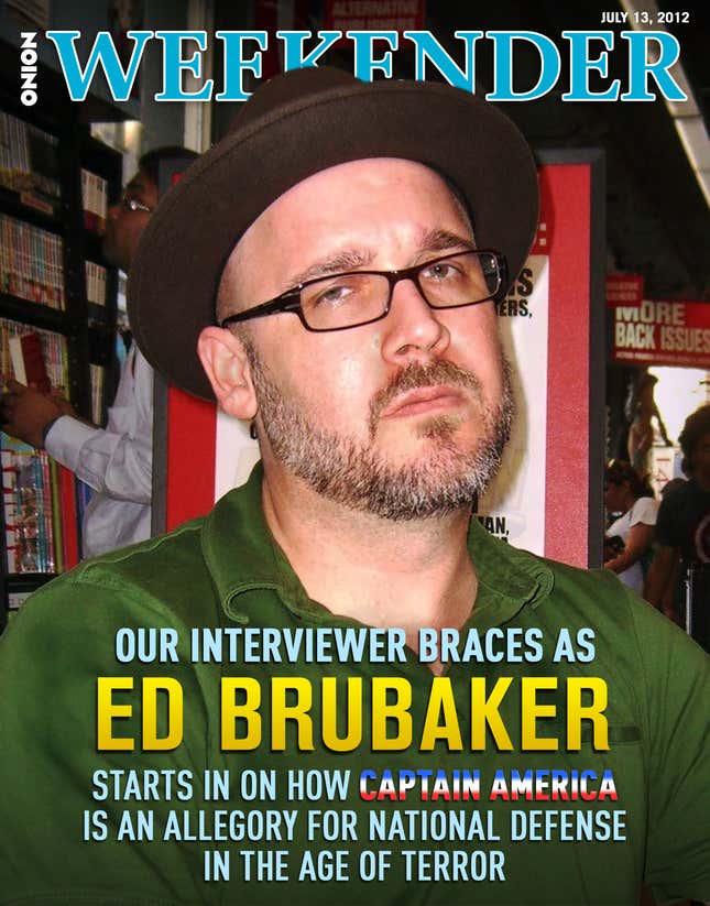 Image for article titled Our Interviewer Braces As Ed Brubaker Starts In On How Captain America Is An Allegory For National Defense In The Age Of Terror