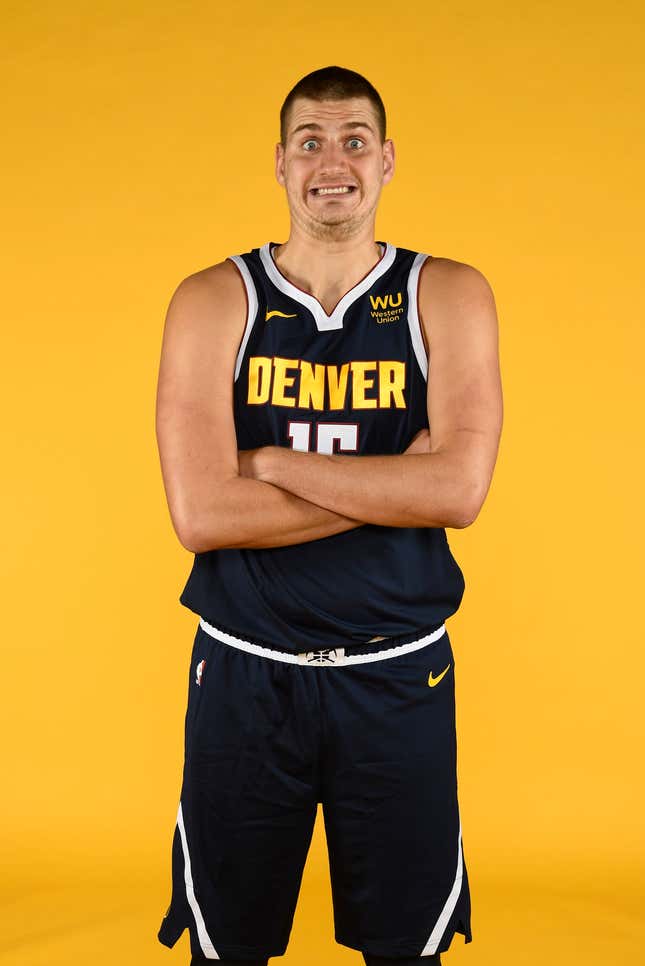 Image for article titled Five Photos Of Nikola Jokic