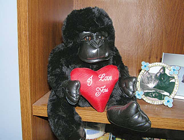 Image for article titled Stuffed Gorilla Only Into You For Your Shelf