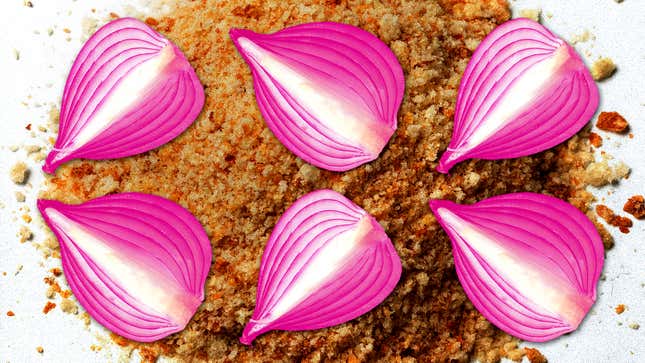 Image for article titled Crisp up pickled red onions in the air fryer for a crunchy snack