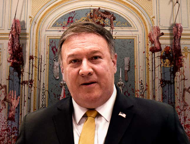 Image for article titled Mike Pompeo Impressed By Realism Of Saudis’ Halloween Decorations