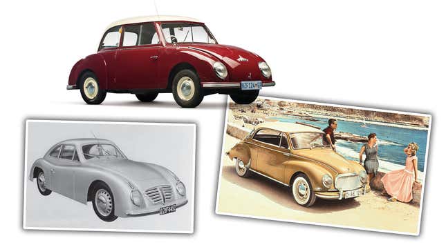 Image for article titled This Might Be The First Car To Have The Iconic VW Beetle/Porsche 356 Headlight