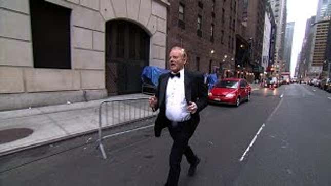 Bill Murray Interrupts Late Show For Marathon Training