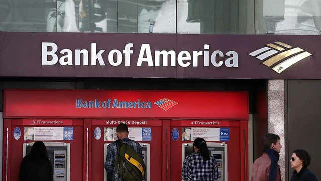 Image for article titled Bank Of America Introduces New $50 Underdraft Fee