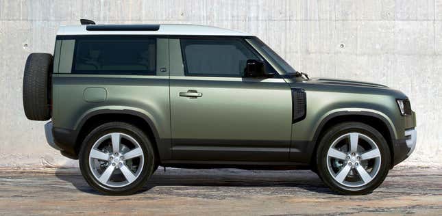 Image for article titled The 2020 Land Rover Defender 90 Offers A Huge Fake Pillar And It's Just Bizarre