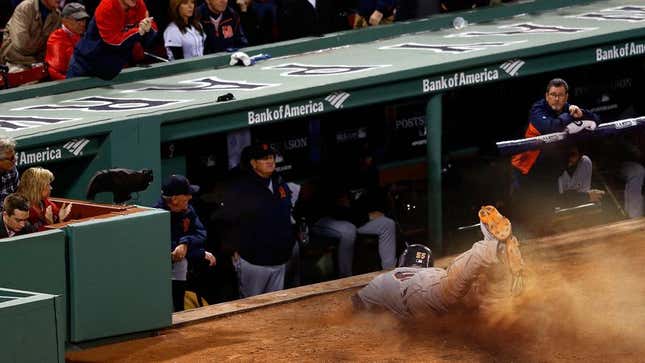 Image for article titled Report: Injuries On Rise As More MLB Players Sliding Headfirst Into Dugout