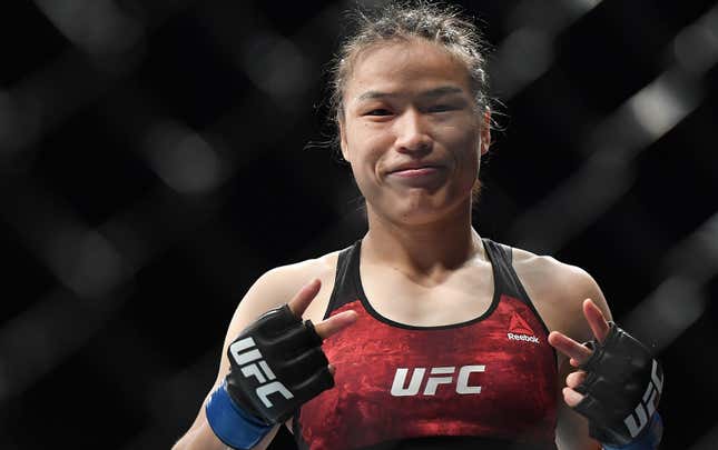 Image for article titled Zhang Weili Needed Just 42 Dominant Seconds To Become The First Chinese UFC Champ