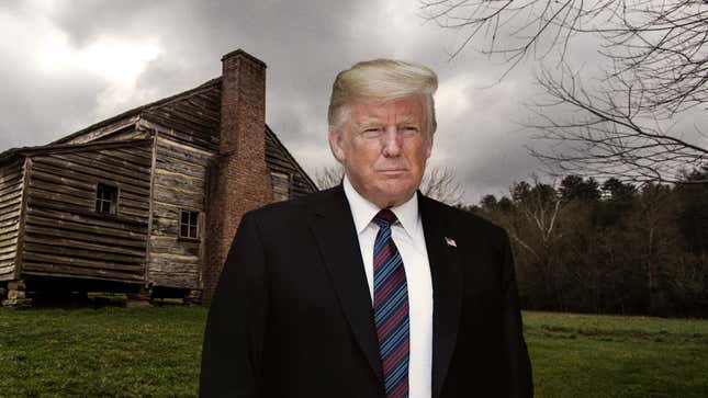 Image for article titled Trump Flees Government Oppression By Relocating Administration To Remote Cabin Compound In Mountains Of Idaho