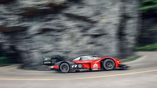 Image for article titled The Volkswagen ID.R Aims To Take Mercedes Formula One Sonoma Raceway Record