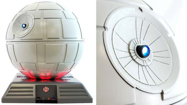 Image for article titled You Can Upgrade This Star Wars Death Star PC Case With a Superlaser Video Projector