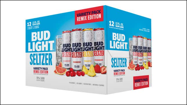 The Bud Light Seltzer Remix Edition comes with three new flavors, plus Strawberry.