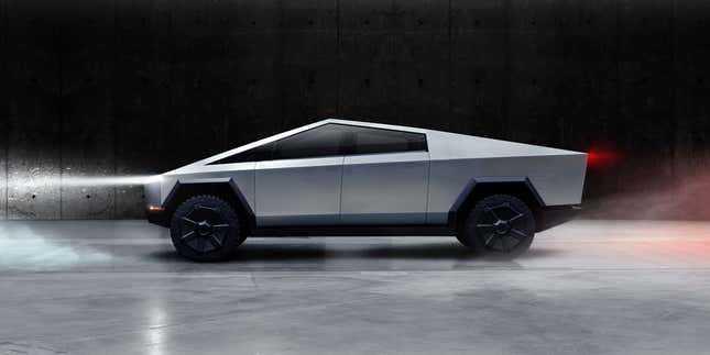 Image for article titled The Tesla Cybertruck Is A Brutal, Angular Beast With Unbelievable Specs