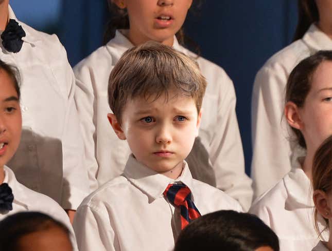 Image for article titled Visibly Flu-Stricken Choir Kid Really Dragging Down Whole Christmas Pageant