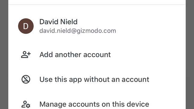 Adding secondary accounts on your phone just takes a couple of taps.