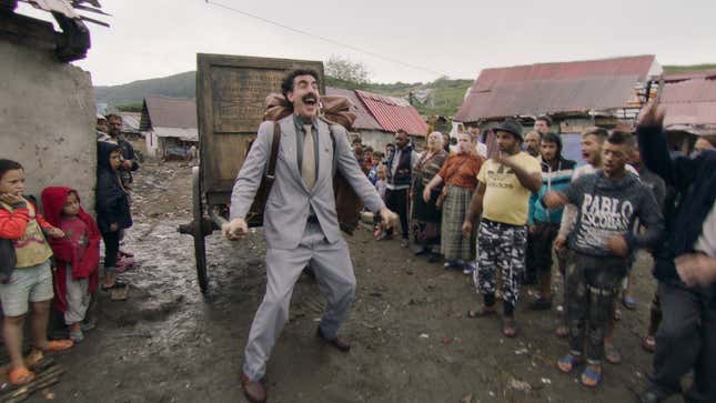 Image for article titled Kazakhstan stops resisting Borat, adopts &quot;Very nice!&quot; tourism slogan