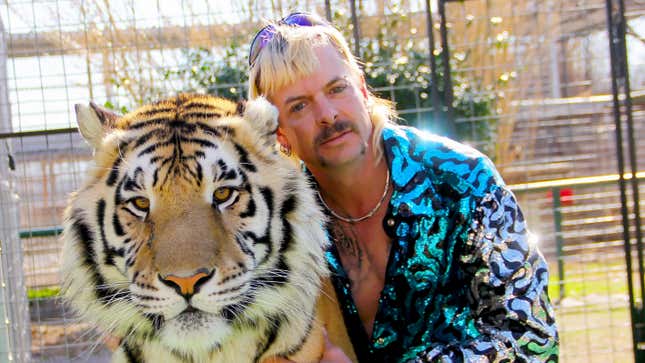 Image for article titled This Joe Exotic mugshot pizza sounds better than it looks