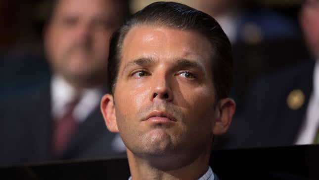 Image for article titled Senate Intelligence Committee Confirms From Testimony That Donald Trump Jr. Has No Knowledge