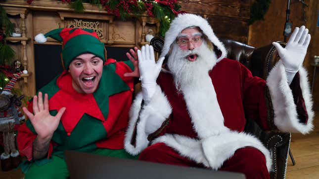 Image for article titled Yes, Virtual Santa Claus Meet and Greets Are Happening on Zoom