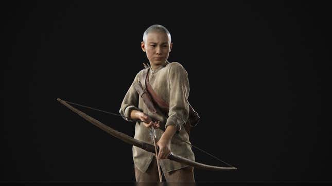 A character model of Lev from The Last of Us Part 2
