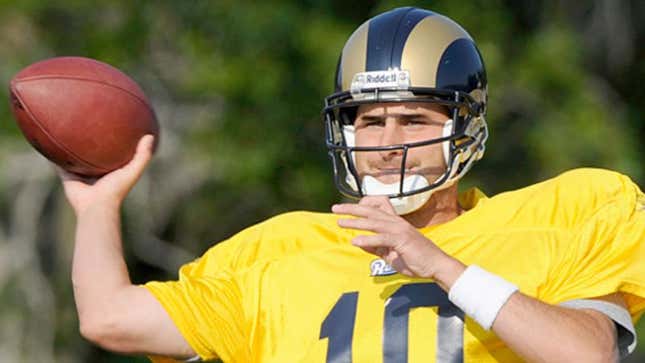 Image for article titled Marc Bulger Visits Local Barnes & Noble For Touchdown Ideas