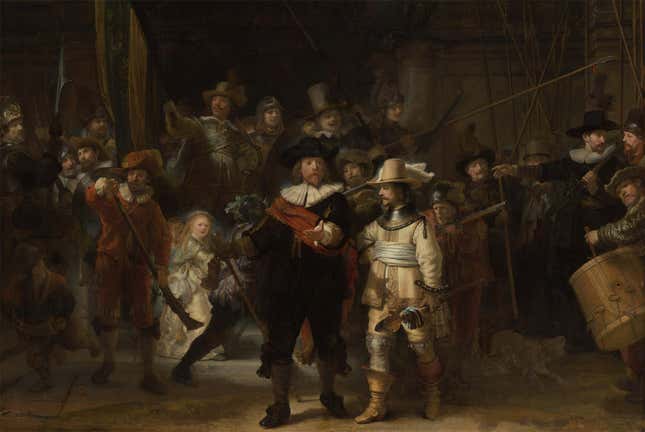 Imagen para el artículo titulado La obra más famosa de Rembrandt, en una foto de 44,8 gigapíxeles tan detallada que parece irreal