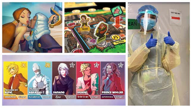 Clockwise from left: Sea of Legends, The Hobbit: An Unexpected Party, Headbanz on the front lines, and Battle of the Boy Bands.