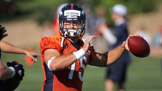 Image for article titled Jesus Christ Claims Tim Tebow Not Ready To Be NFL Starter