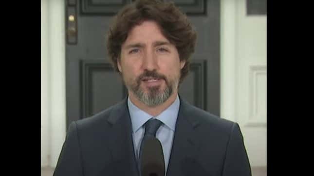 Image for article titled Justin Trudeau Takes a Good, Long Pause Before Answering Question About Trump