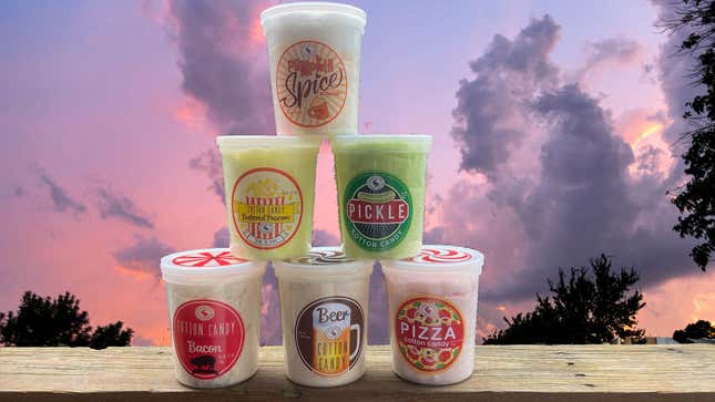 Six of the Chocolate Storybook cotton candy flavors we tried