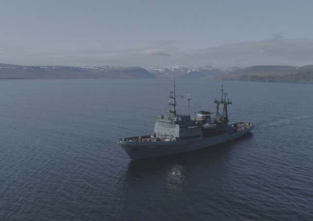 Russian Northern Fleet expedition transport Altai.