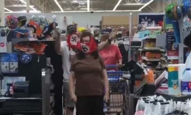 Image for article titled ‘You’re Not Getting It, I’m Not a Nazi,’ They Said While Wearing Nazi Masks in a Minnesota Walmart