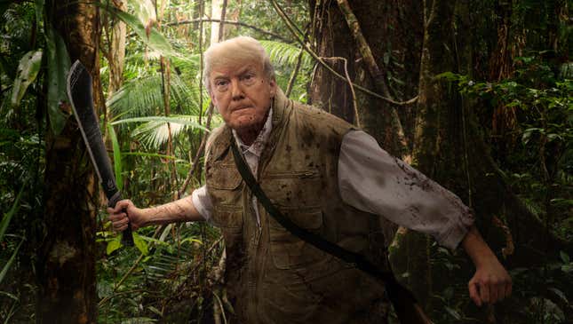 Image for article titled Trump Hacks Through Thick Central American Jungle In Search Of Entirely New Ethnic Group To Demonize