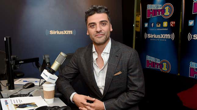 Oscar Isaac visits SiriusXM Studios on February 21, 2018 in New York City, presumably contemplating his next 10 roles.