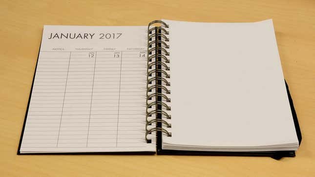 Image for article titled Realistic Day Planner Only Includes First Couple Weeks After Purchase