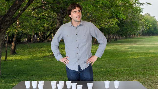 Image for article titled Man At Park Who Set Up Table Full Of Water Cups Has No Idea How Passing Marathon Runners Got Impression They Can Take Them