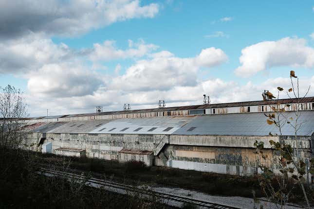 A closed steel plant in Youngstown, Ohio, on October 24, 2016.