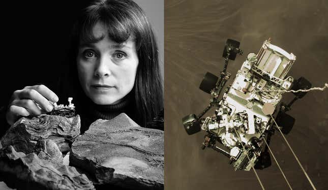 NASA’s Perseverance rover touching down on Mars on Feb. 18, 2021; NASA astrobiologist and planetary scientist Dr Abigail Allwood