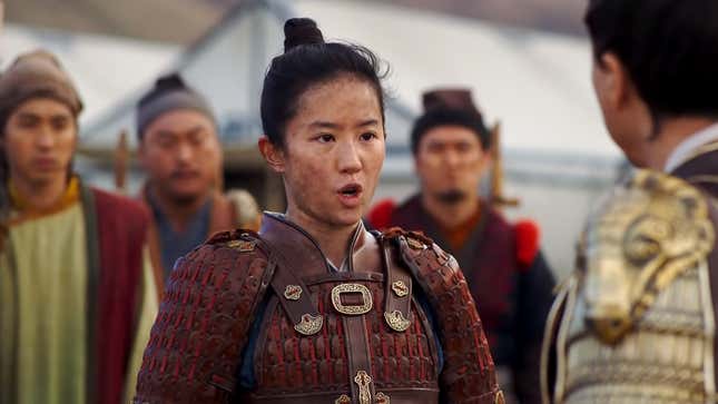 Liu Yifei in a scene from Disney’s Mulan live-action remake. 