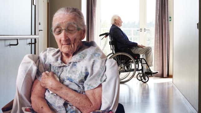 Image for article titled Antsy Nursing Home Residents Counting Down Seconds Until They Can All Get Back To Fucking Each Other