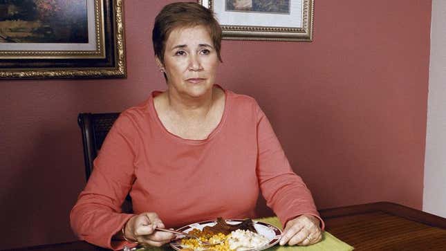 Image for article titled Mom Sits Down For Dinner 3 Months After Rest Of Family Finishes Meal