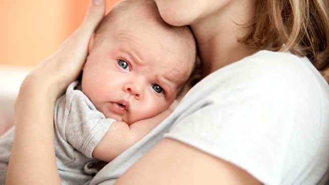 Image for article titled Concerned Baby Starting To Worry Lethargic, Distant Mom Not Suffering From Postpartum Depression At All