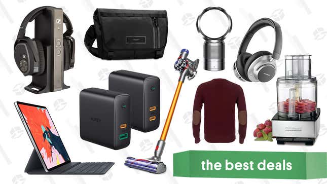 Image for article titled Wednesday&#39;s Best Deals: Dyson Vacuums, Timbuk2 Bags, Aukey USB-C Chargers, and More