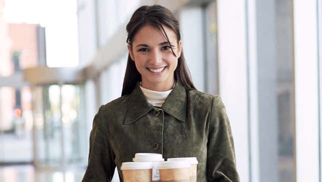 Image for article titled Fox News Intern Fetching Coffee Tells Herself This Will All Pay Off When She Trump’s Secretary Of State One Day